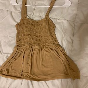 Medium yellow toned american eagle tank top